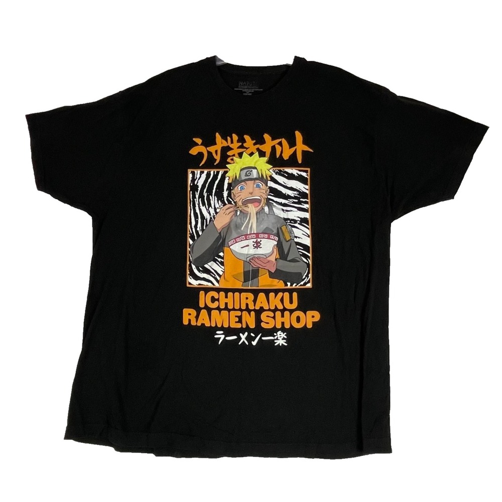 Naruto Shippuden Mens 3XL T-shirt 2002‎ Black Graphic Shippuden Collection